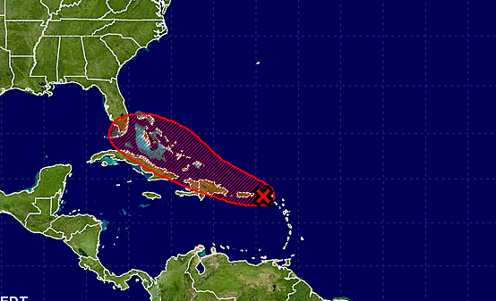 A weather wave with plenty of rain was closing in on Puerto Rico Wednesday and could hit South Florida this weekend.