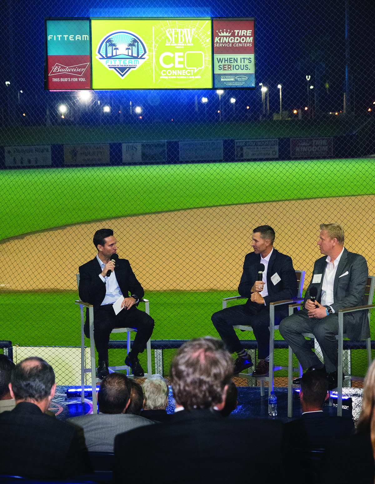 SFBW Associate Publisher Clayton Idle interviewed Brady Ballard and Chris Hummel at the FITTEAM Ballpark of The Palm Beaches