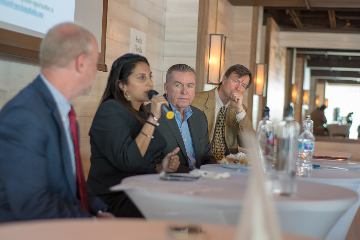 The January roundtable convened at Monty’s in Coconut Grove