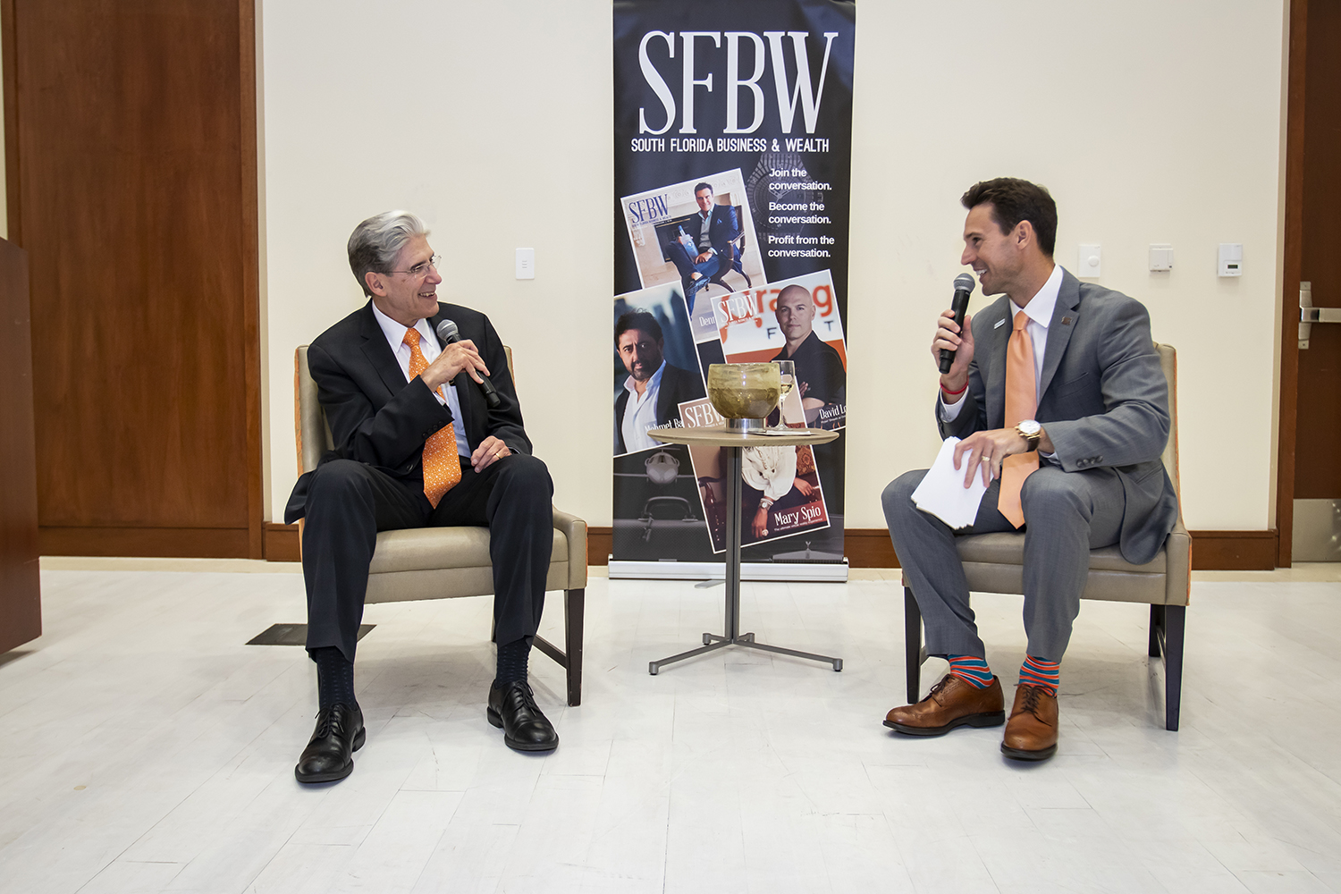 UM President Dr. Julio Frenk is interviewed by SFBW Associate Publisher Clayton Idle