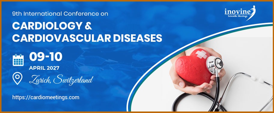 Banner for the 9th International Conference on Cardiology & Cardiovascular Diseases, April 9-10, 2027, Zurich, Switzerland, featuring a heart, stethoscope, and event details. South Florida Business & Wealth